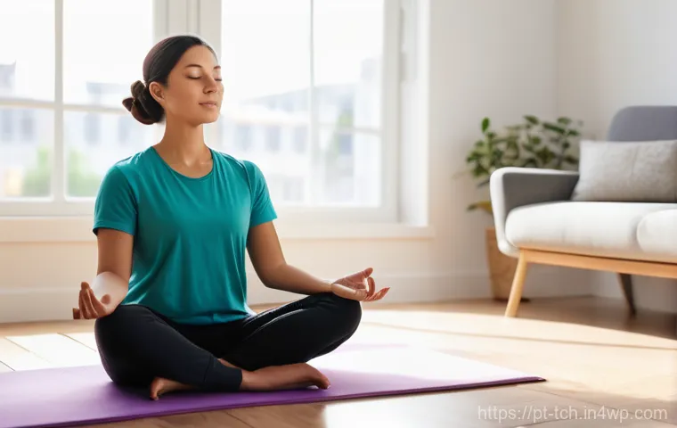 성공적인 테크노웰빙 캠페인 사례 - Prompt 1: Serene Meditation Moment with a Digital Companion** 성공적인 테크노웰빙 캠페인 사례 - Prompt 1: Serene Meditation Moment with a Digital Companion**